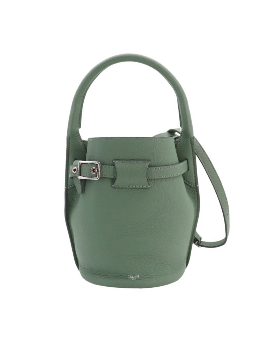 Celine Big Bag Bucket Nano 2-Way Bag Leather Green Small